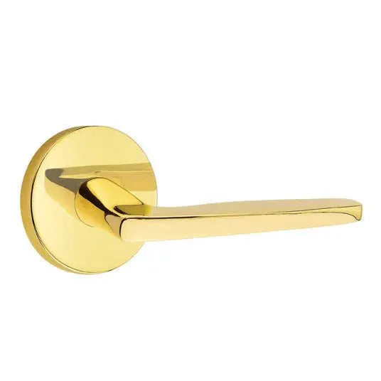 Emtek Hermes Door Lever with Disk Rose by Emtek