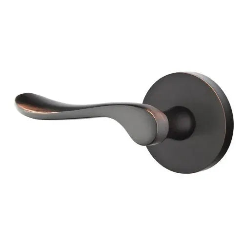 Emtek Luzern Door Lever with Disk Rose by Emtek