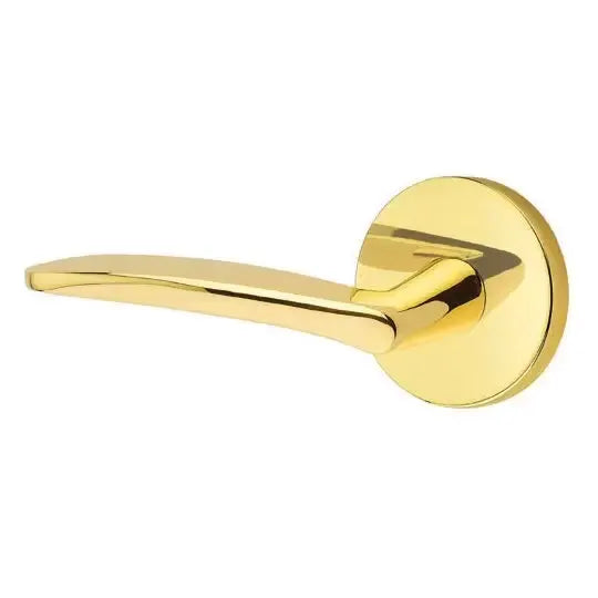 Emtek Poseidon Door Lever with Disk Rose by Emtek