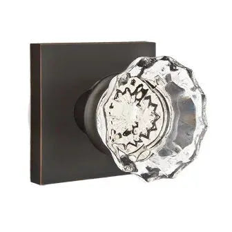 Emtek Astoria Door Knob with Square Rose by Emtek