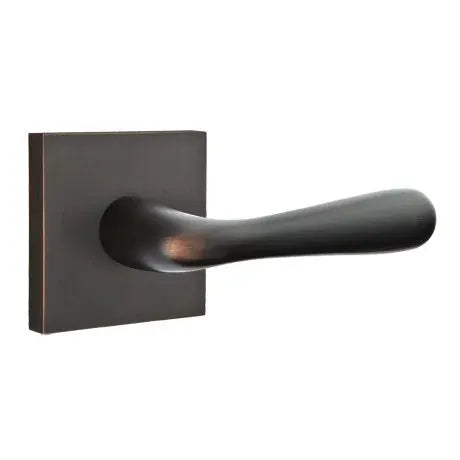 Emtek Basel Door Lever with Square Rose by Emtek