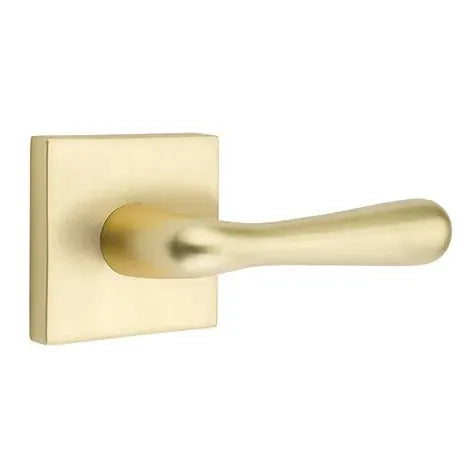 Emtek Basel Door Lever with Square Rose by Emtek