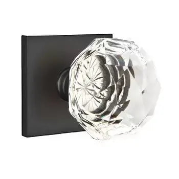 Emtek Diamond Door Knob with Square Rose by Emtek