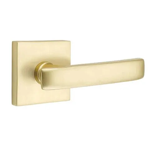 Emtek Geneva Door Lever with Square Rose by Emtek