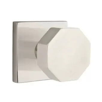 Emtek Octagon Door Knob with Square Rose by Emtek