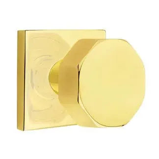 Emtek Octagon Door Knob with Square Rose by Emtek