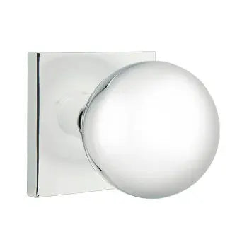 Emtek Orb Door Knob and Square Rose by Emtek