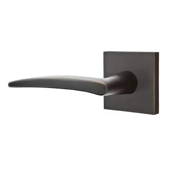 Emtek Poseidon Door Lever with Square Rose by Emtek