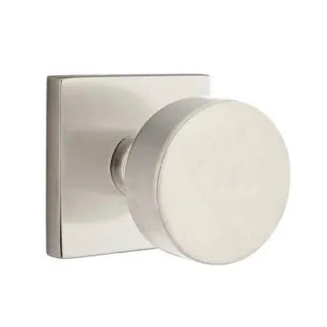 Emtek Round Door Knob and Square Rose by Emtek