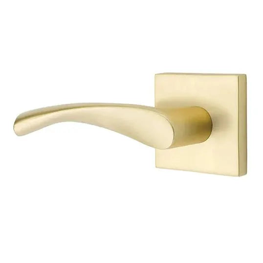 Emtek Triton Door Lever with Square Rose by Emtek