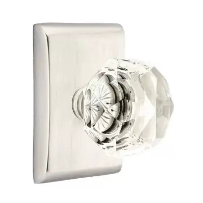 Emtek Diamond Door Knob with Neos Rose by Emtek