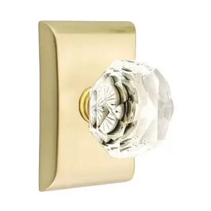 Emtek Diamond Door Knob with Neos Rose by Emtek