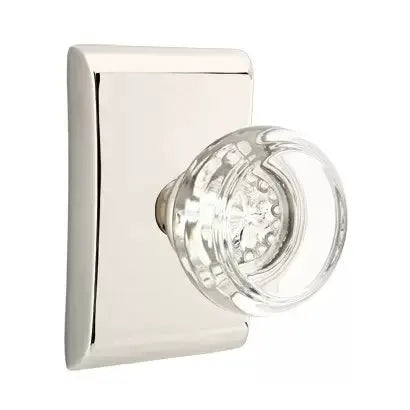 Emtek Georgetown Door Knob with Neos Rose by Emtek