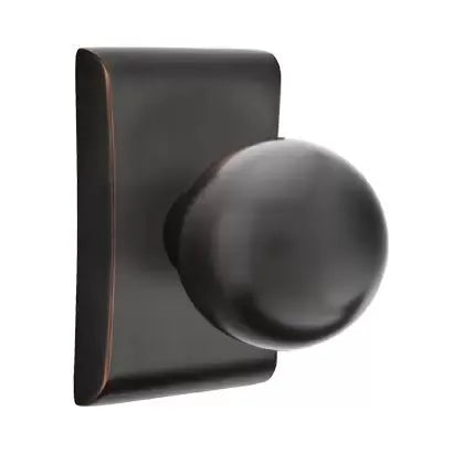 Emtek Orb Door Knob with Neos Rose by Emtek