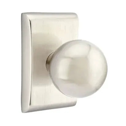Emtek Orb Door Knob with Neos Rose by Emtek