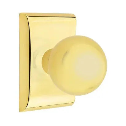 Emtek Orb Door Knob with Neos Rose by Emtek
