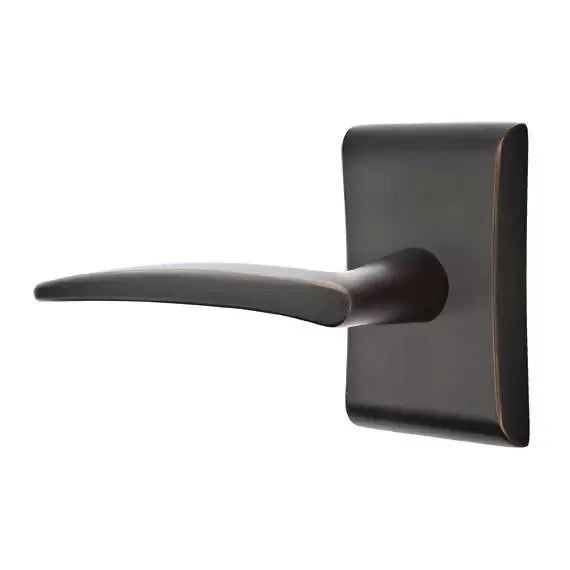 Emtek Poseidon Door Lever with Neos Rose by Emtek