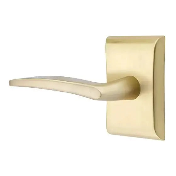 Emtek Poseidon Door Lever with Neos Rose by Emtek