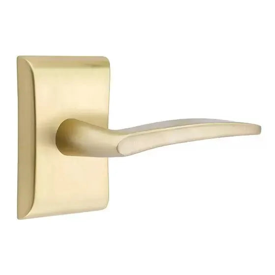 Emtek Poseidon Door Lever with Neos Rose by Emtek