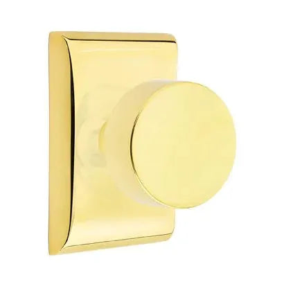 Emtek Round Door Knob and Neos Rose by Emtek