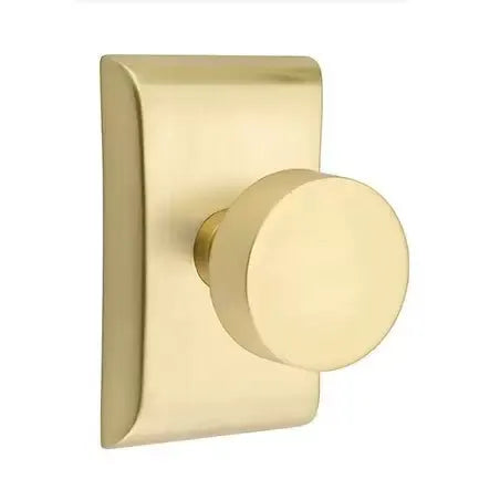 Emtek Round Door Knob and Neos Rose by Emtek