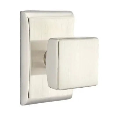 Emtek Square Door Knob and Neos Rose by Emtek