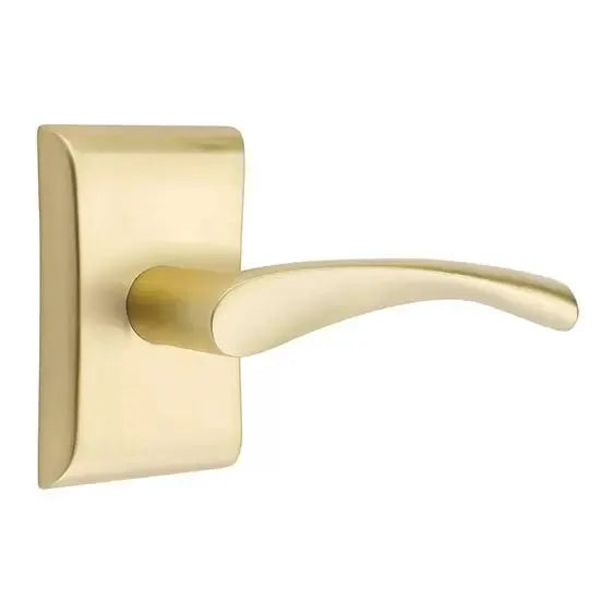 Emtek Triton Door Lever with Neos Rose by Emtek
