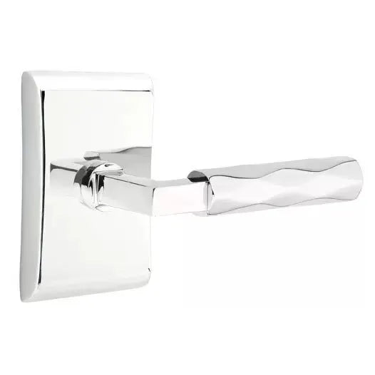 polished chrome lever