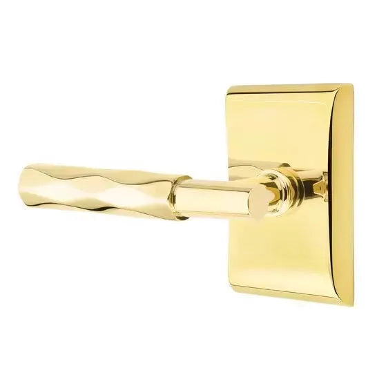 Emtek Tribeca Lever with T-Bar Stem and Neos Rose by Emtek