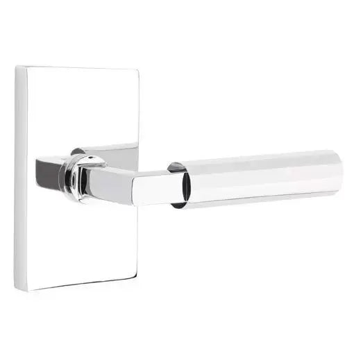 polished chrome lever