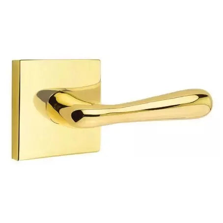 Emtek Basel Door Lever with Square Rose by Emtek