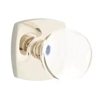 Emtek Bristol Glass Knob with Urban Modern Rose by Emtek