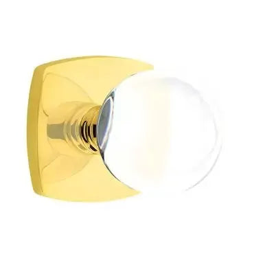 Emtek Bristol Glass Knob with Urban Modern Rose by Emtek