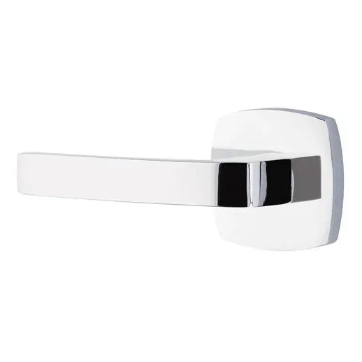 polished chrome door lever