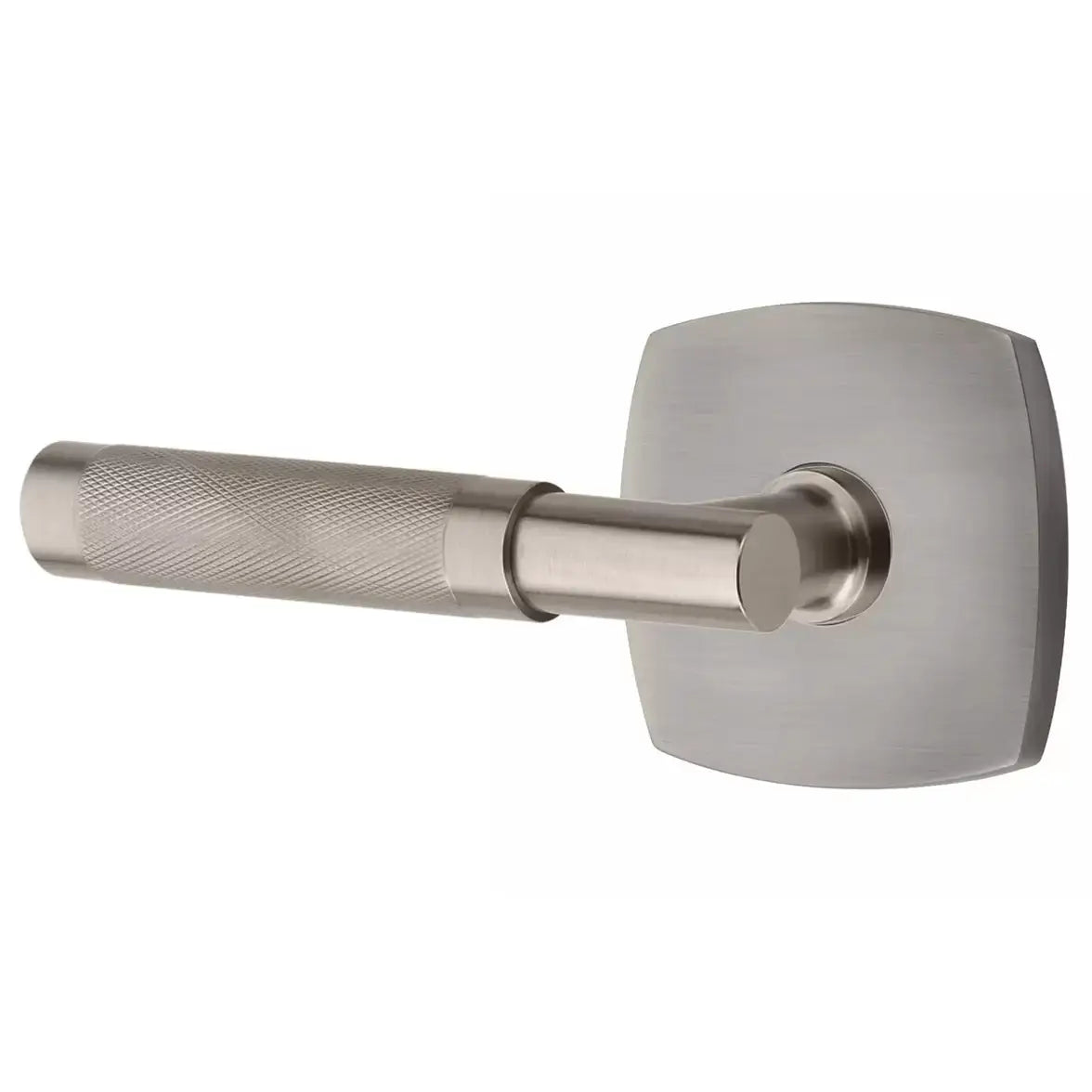 Emtek Knurled Lever with T-Bar Stem and Urban Modern Rose by Emtek