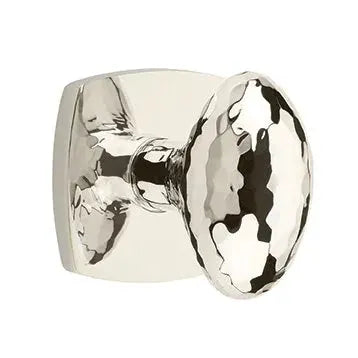 Emtek Hammered Egg Knob with Urban Modern Rose by Emtek