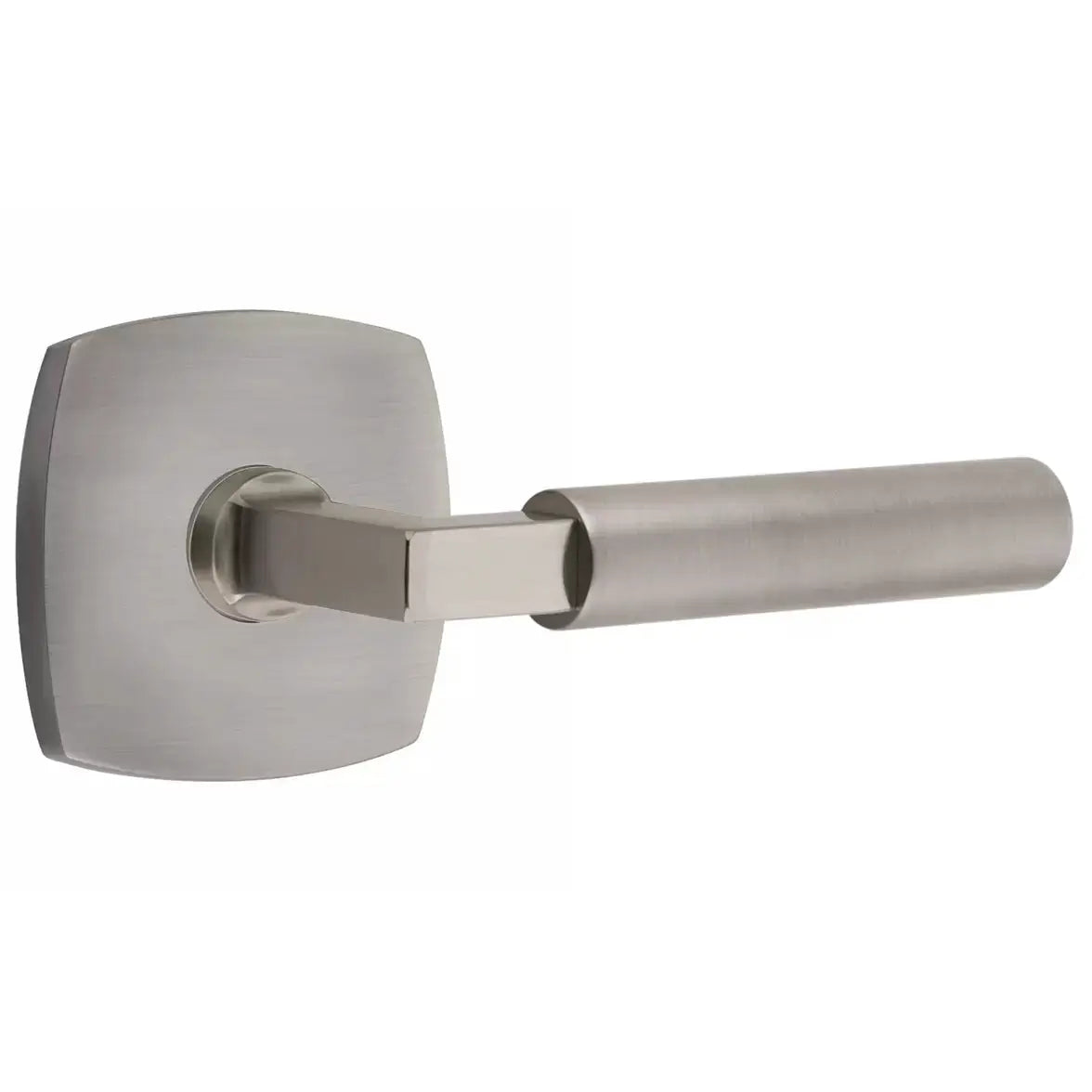 Emtek Smooth Lever with L-Square Stem and Urban Modern Rose by Emtek