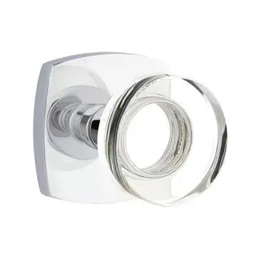 polished chrome door knob