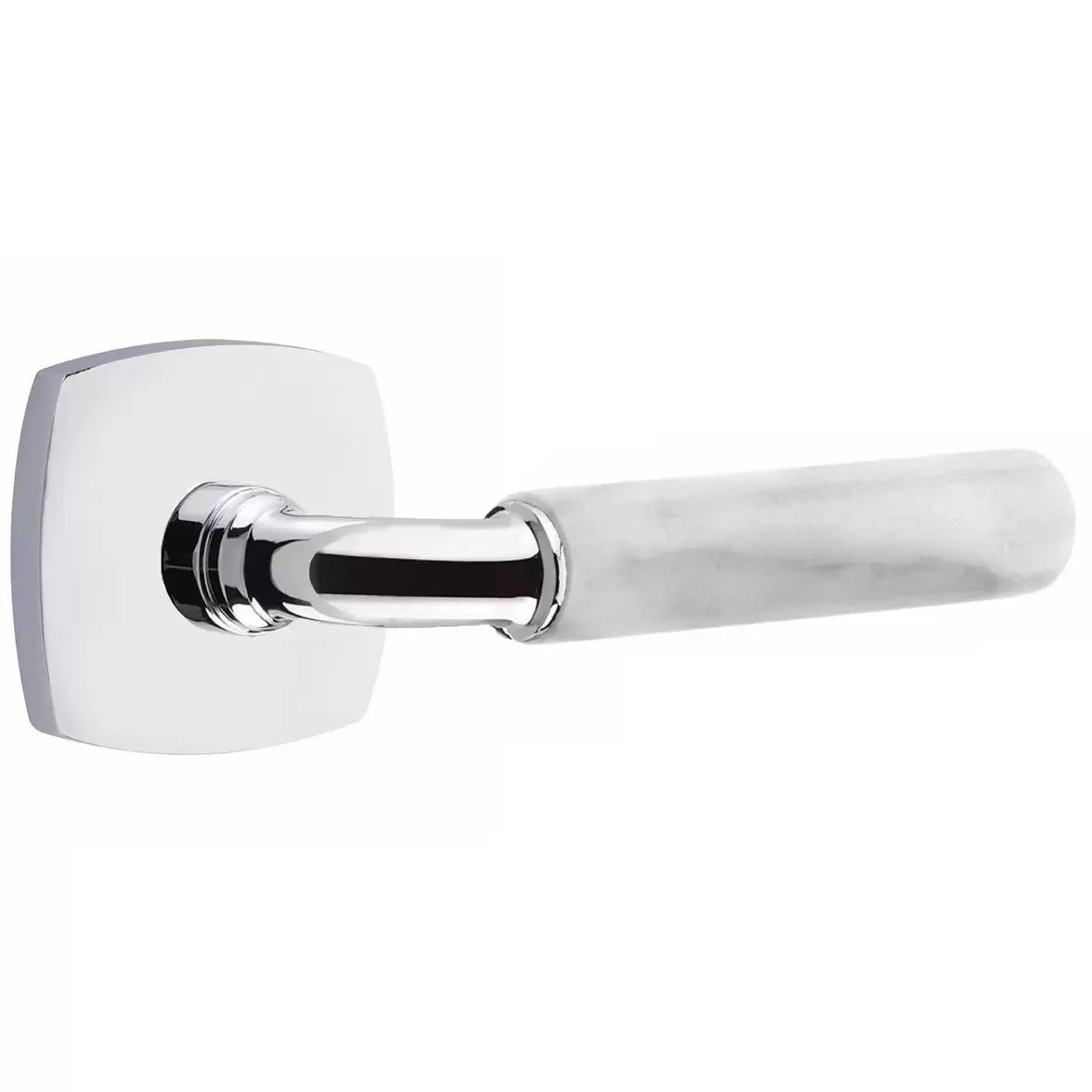 polished chrome lever