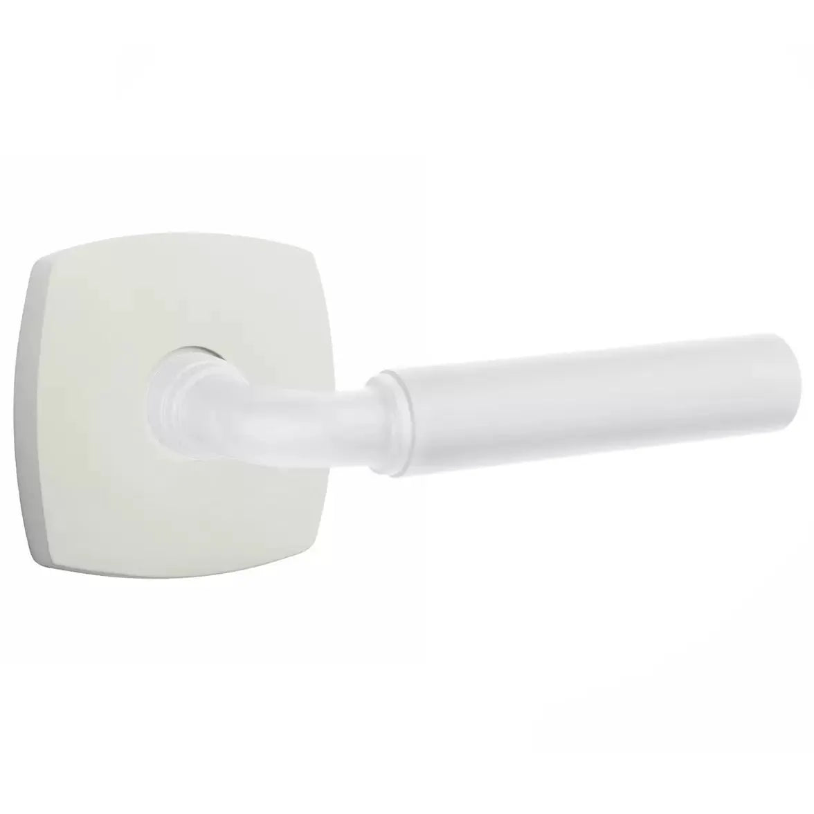 Emtek Smooth Lever with R-Bar Stem and Urban Modern Rose by Emtek