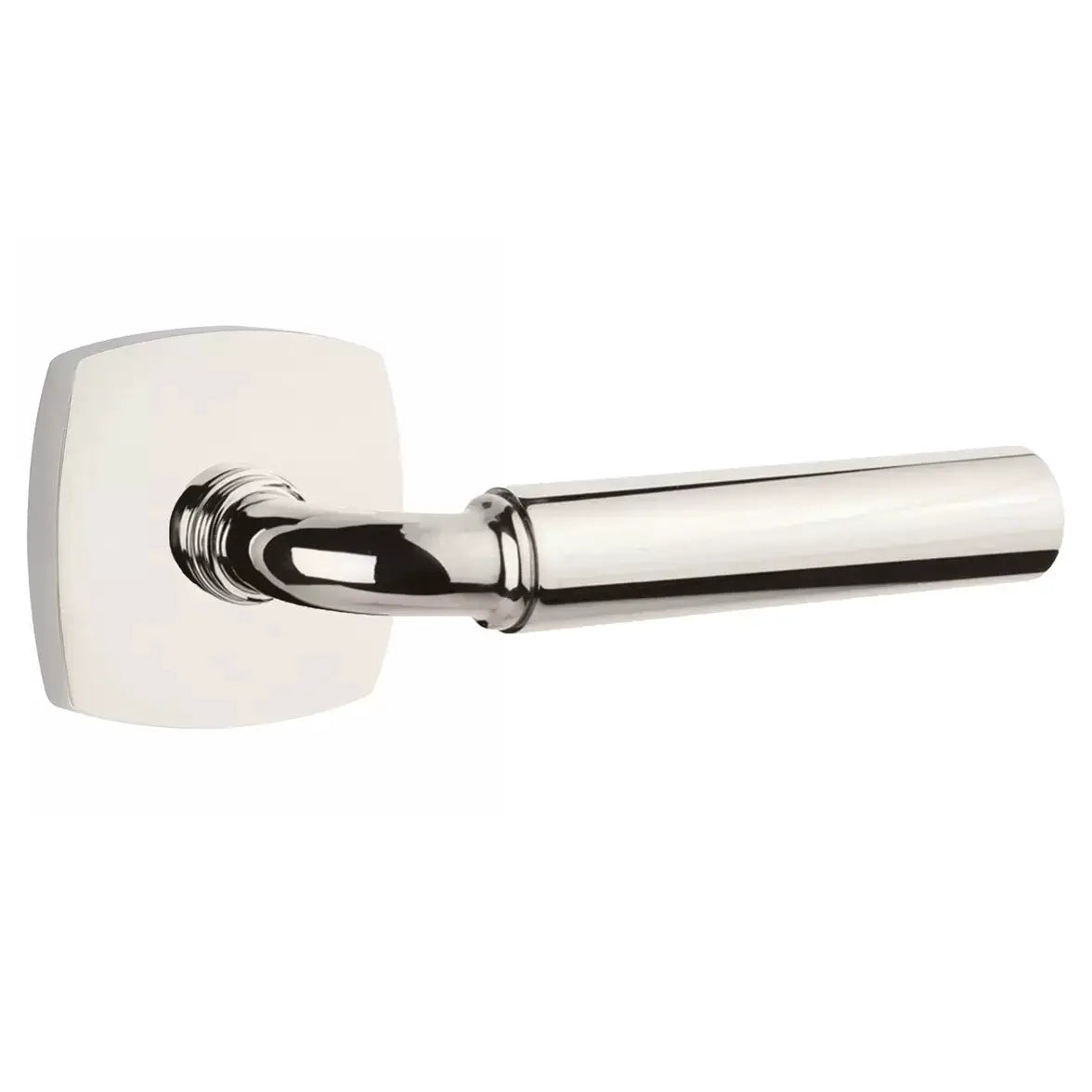 Emtek Smooth Lever with R-Bar Stem and Urban Modern Rose by Emtek