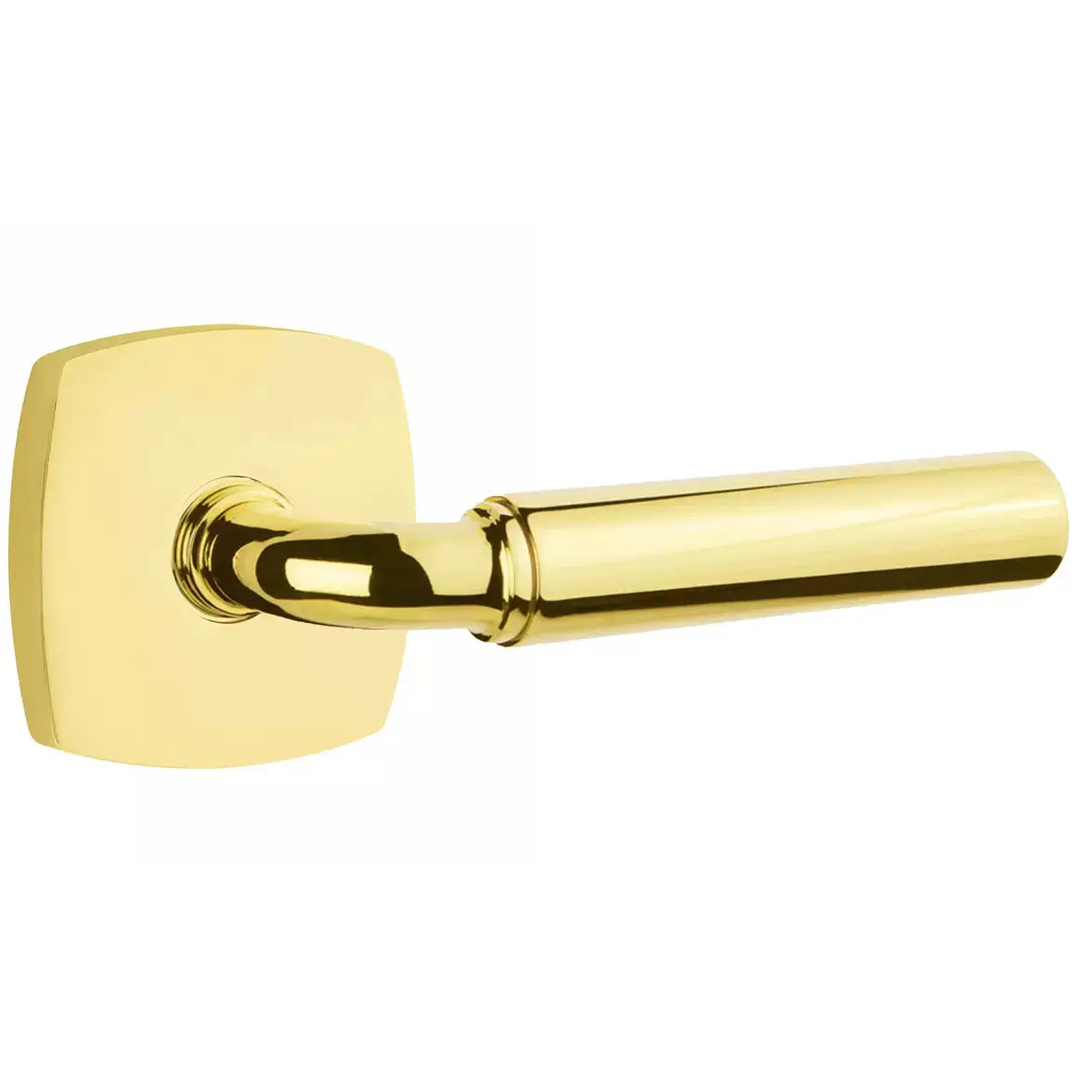 Emtek Smooth Lever with R-Bar Stem and Urban Modern Rose by Emtek