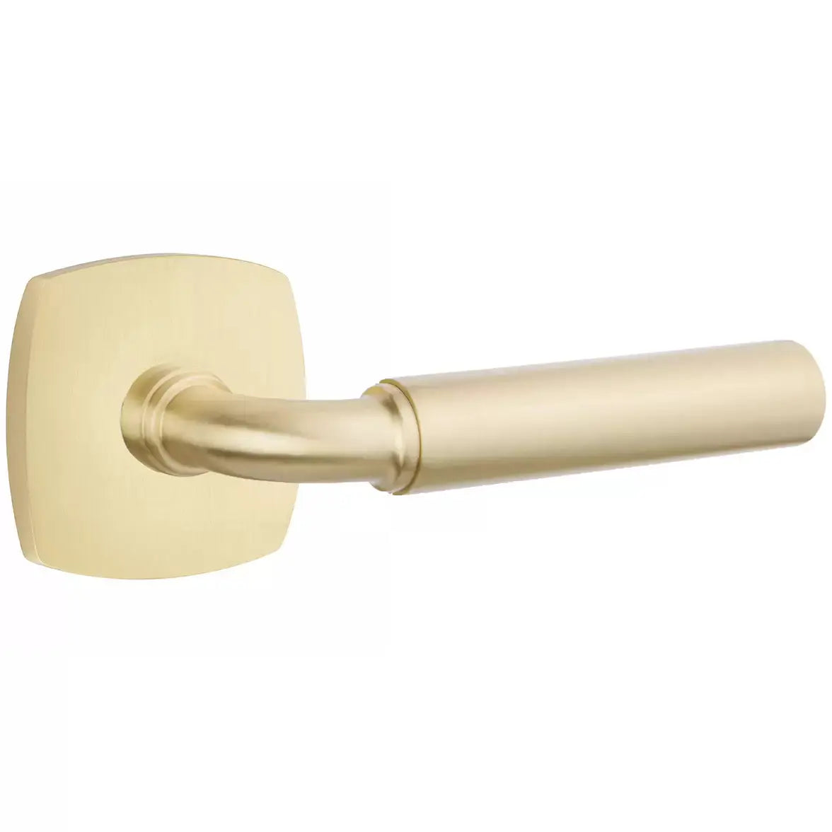 Emtek Smooth Lever with R-Bar Stem and Urban Modern Rose by Emtek