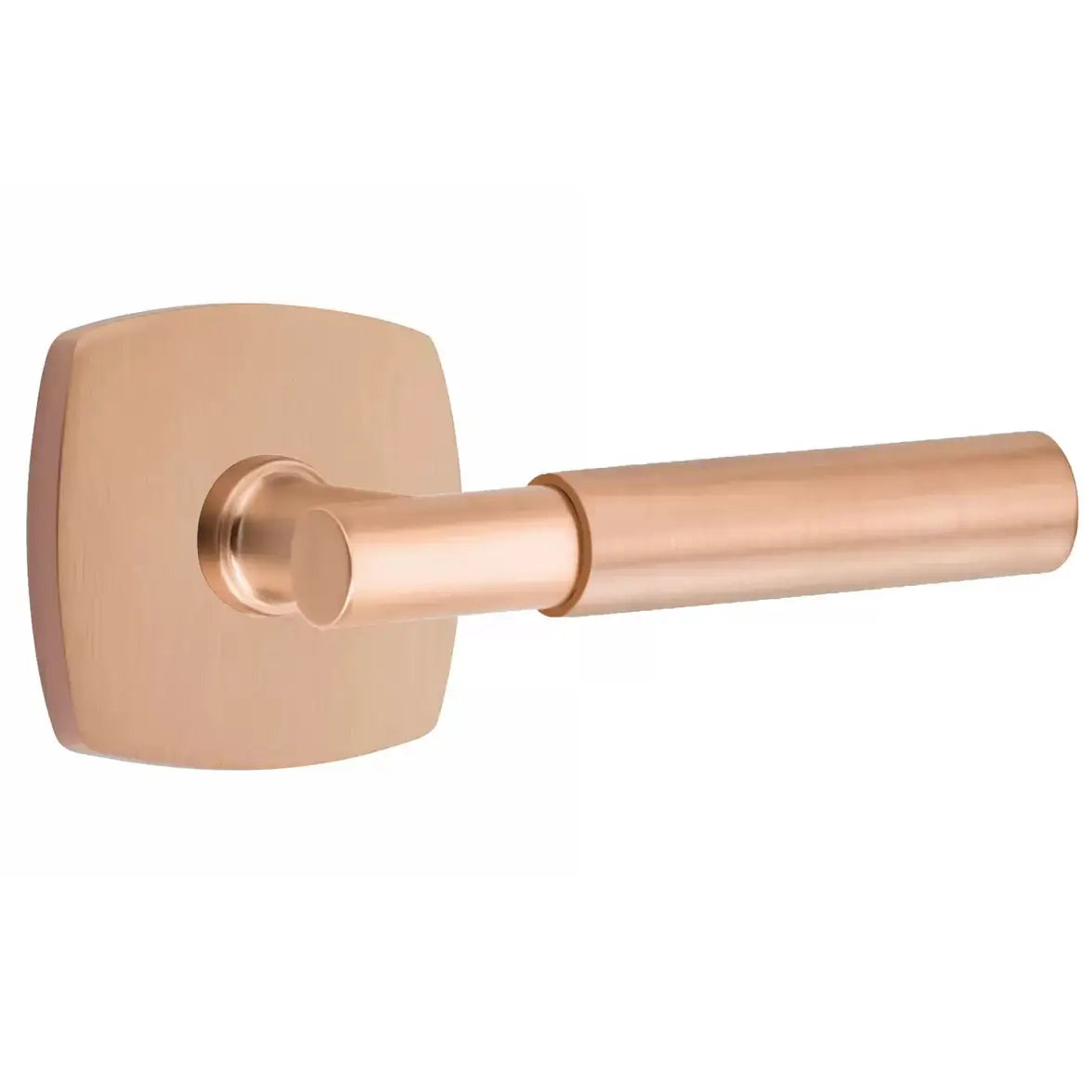 Emtek Smooth Lever with T-Bar Stem and Urban Modern Rose by Emtek
