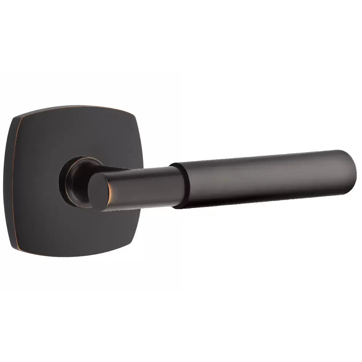 Emtek Smooth Lever with T-Bar Stem and Urban Modern Rose by Emtek
