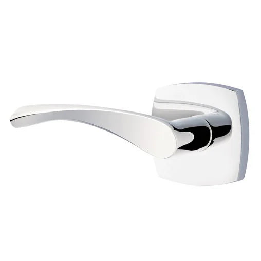 polished chrome door lever