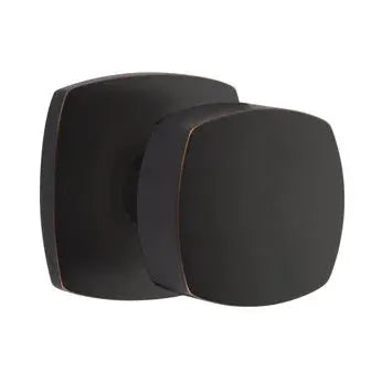 Emtek Freestone Square Knob with Urban Modern Rose by Emtek