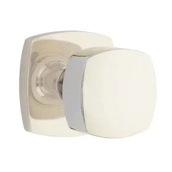 Emtek Freestone Square Knob with Urban Modern Rose by Emtek