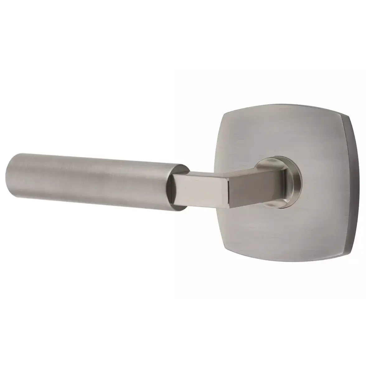 Emtek Smooth Lever with L-Square Stem and Urban Modern Rose by Emtek
