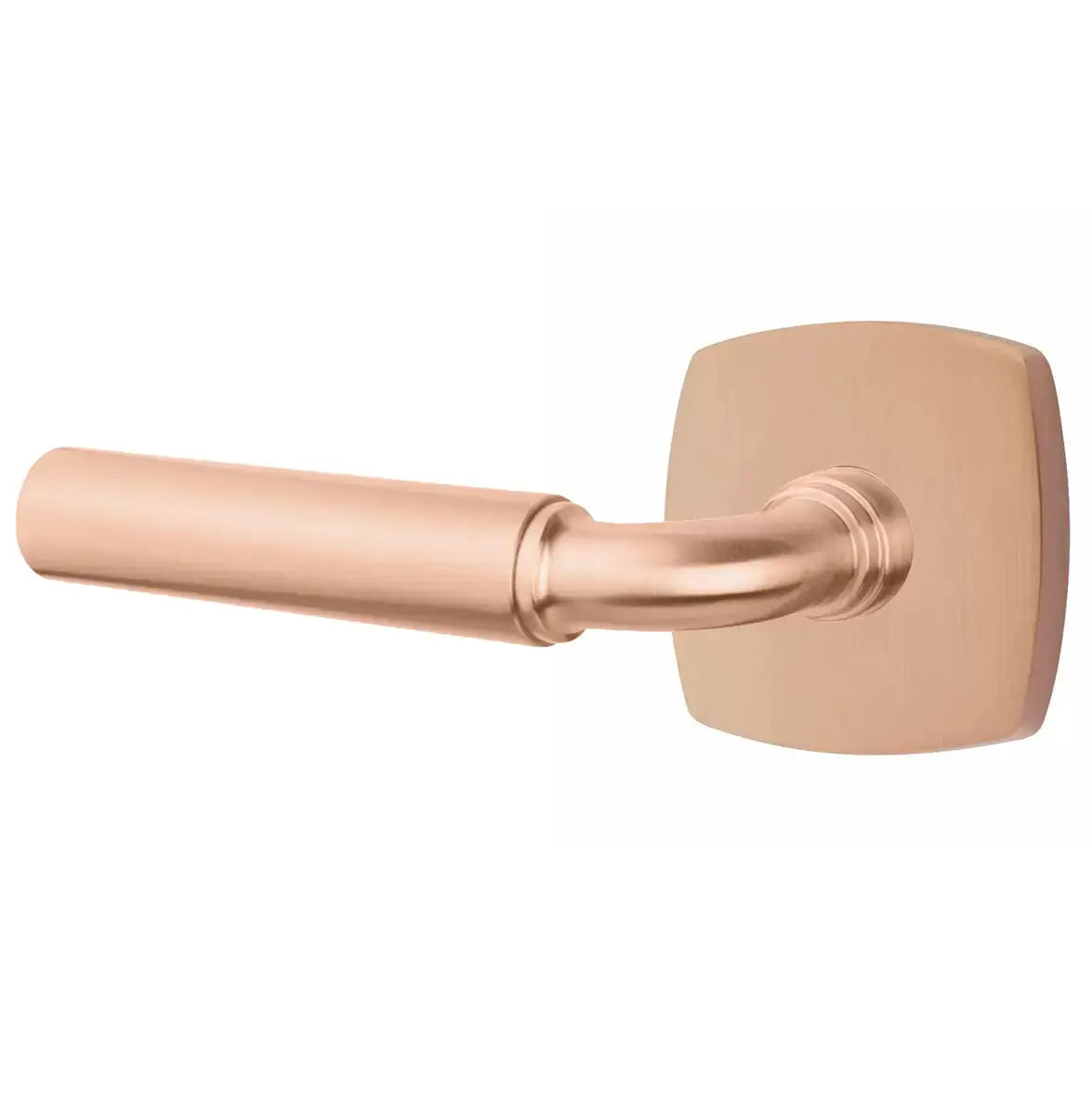Emtek Smooth Lever with R-Bar Stem and Urban Modern Rose by Emtek
